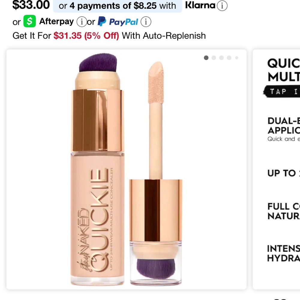 Urban Decay Naked Quickie Concealer -10 NN- Ultra fair neutral shade